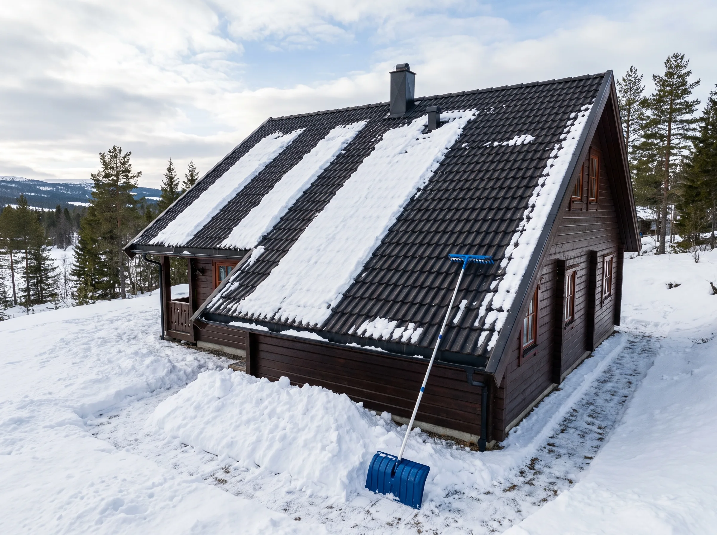 Snørydding av tak